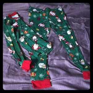 Boys Christmas Long John Pajamas